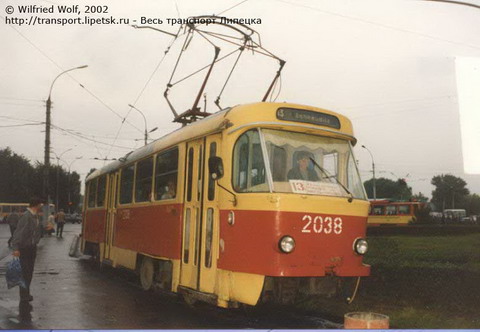 Вагон Tatra T4D, Липецк
